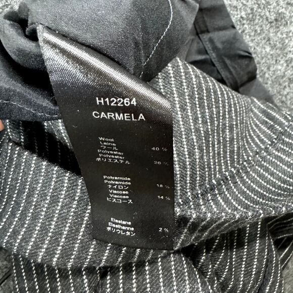 Anne Fontaine Skirt Set Women's 38 Gray Charcoal Pinstripe Wool Blend Blazer - Picture 16 of 16